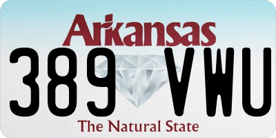 AR license plate 389VWU