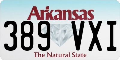 AR license plate 389VXI