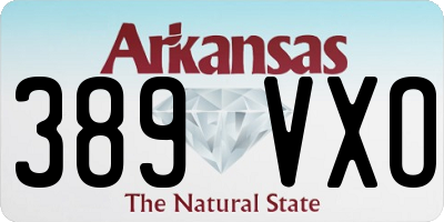 AR license plate 389VXO