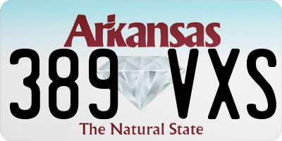 AR license plate 389VXS