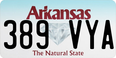AR license plate 389VYA