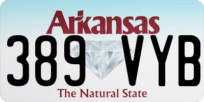 AR license plate 389VYB