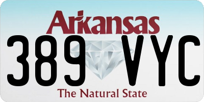 AR license plate 389VYC