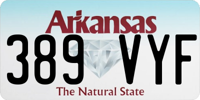 AR license plate 389VYF