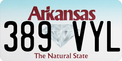AR license plate 389VYL