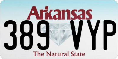 AR license plate 389VYP