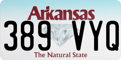 AR license plate 389VYQ