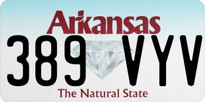 AR license plate 389VYV