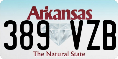AR license plate 389VZB