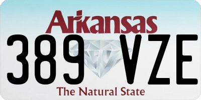 AR license plate 389VZE