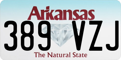 AR license plate 389VZJ