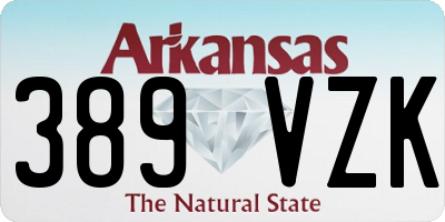 AR license plate 389VZK