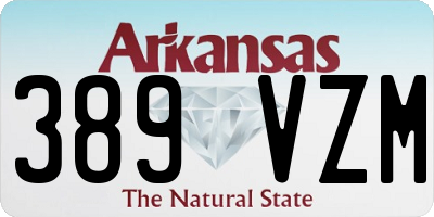 AR license plate 389VZM