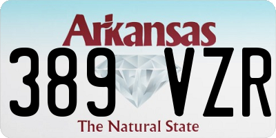 AR license plate 389VZR