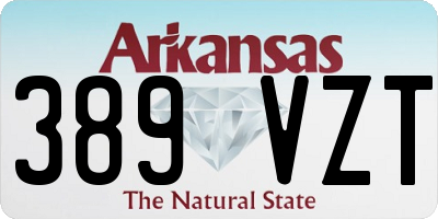 AR license plate 389VZT