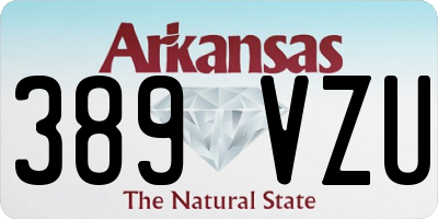 AR license plate 389VZU