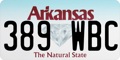 AR license plate 389WBC