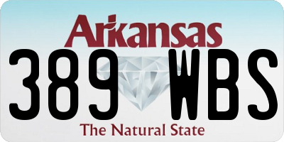 AR license plate 389WBS