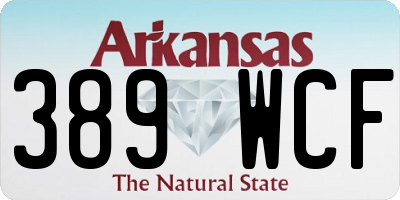 AR license plate 389WCF