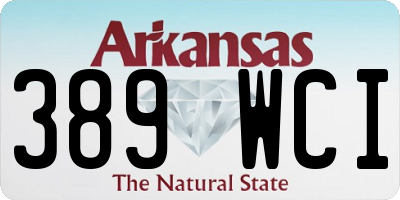 AR license plate 389WCI