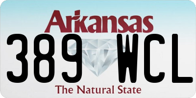 AR license plate 389WCL