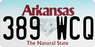 AR license plate 389WCQ