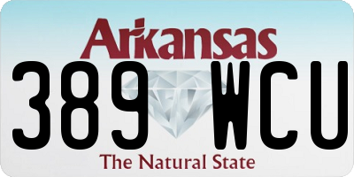 AR license plate 389WCU