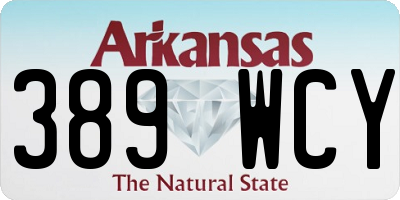 AR license plate 389WCY