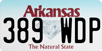 AR license plate 389WDP