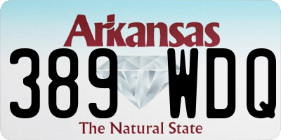 AR license plate 389WDQ