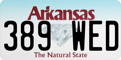 AR license plate 389WED