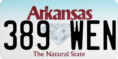 AR license plate 389WEN