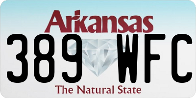 AR license plate 389WFC
