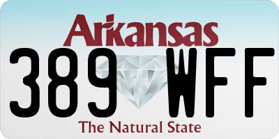 AR license plate 389WFF