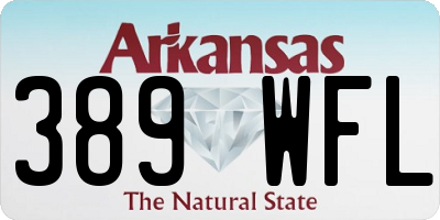 AR license plate 389WFL
