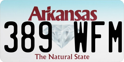 AR license plate 389WFM