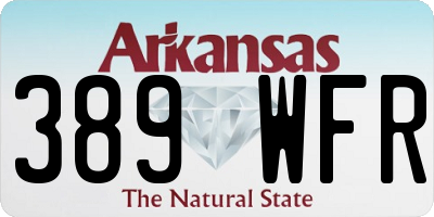AR license plate 389WFR