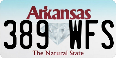 AR license plate 389WFS
