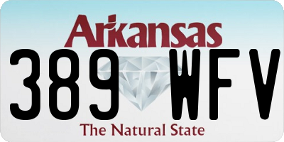 AR license plate 389WFV