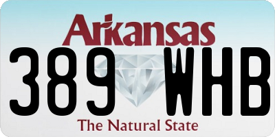 AR license plate 389WHB