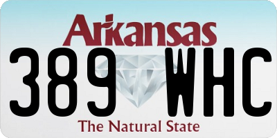 AR license plate 389WHC