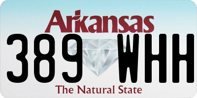 AR license plate 389WHH