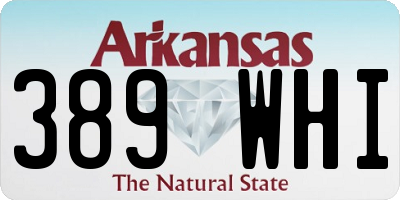 AR license plate 389WHI