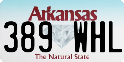 AR license plate 389WHL