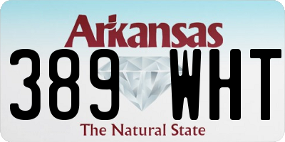 AR license plate 389WHT