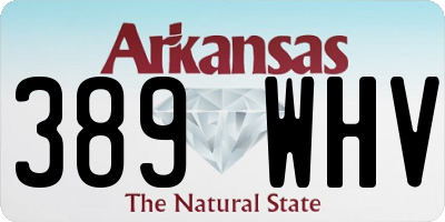AR license plate 389WHV