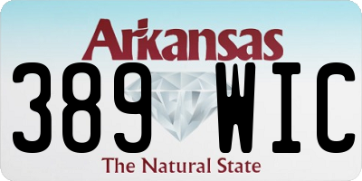 AR license plate 389WIC