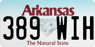 AR license plate 389WIH