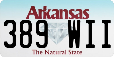 AR license plate 389WII