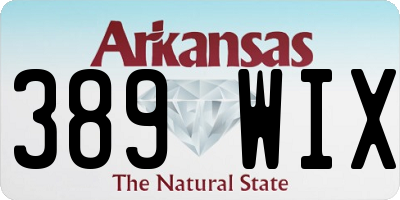 AR license plate 389WIX